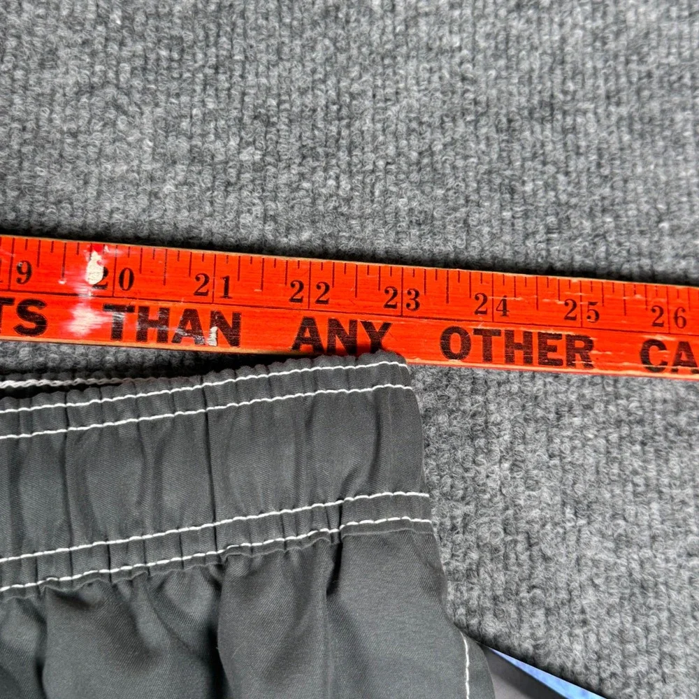 Men's Quick Dry 4X Charcoal Gray Cargo Swim Trunks Board Shorts UPF 50+ Surf